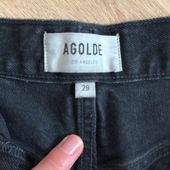 Agolde Parker Shorts Black 29 - Picture 3 of 3